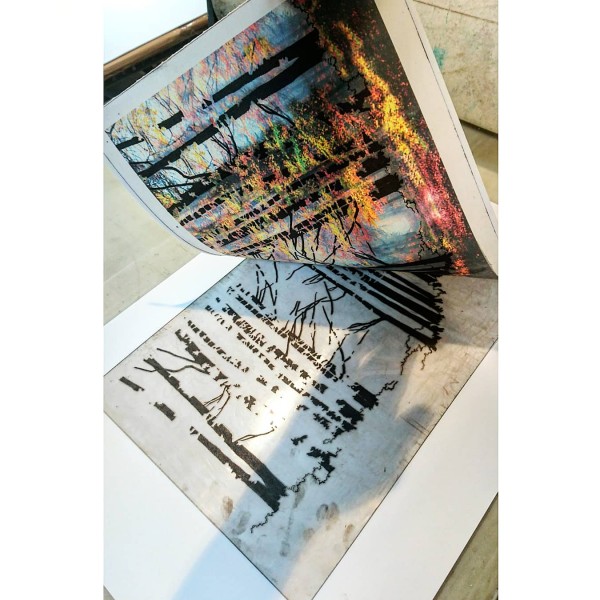 Grabado Tridimensional "Storm in the deep woods" - Imagen 8