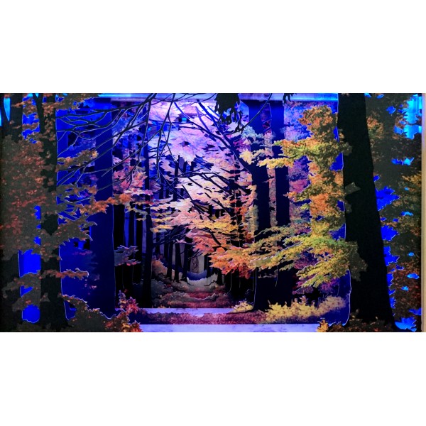 Grabado Tridimensional "Storm in the deep woods" - Imagen 3