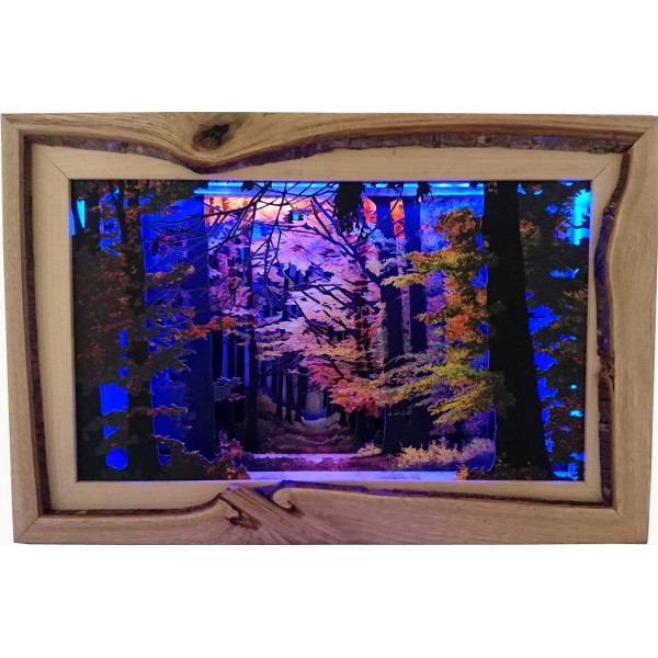 Grabado Tridimensional "Storm in the deep woods" - Imagen 4