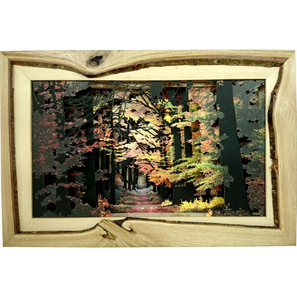 Grabado Tridimensional "Storm in the deep woods" - Imagen 5