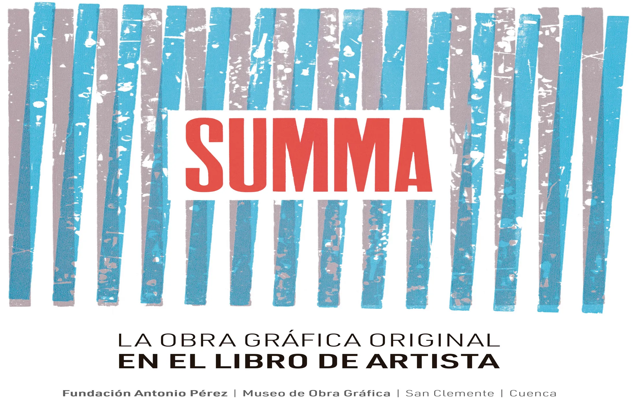 Cartel de la exposición Summa en el Museo de Obra Gráfica de San Clemente